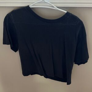 Uniqlo Black Crop Top